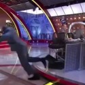 Shaq Gets Caught In Cables And Goes Down On Live TV [VIDEO]