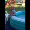 Little Girl Rolling Around On Edge Of Inflatable Pool Is ‘TOO CUTE!’ For Tuesday [VIDEO]