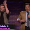 Tonight Show Kid Standup With Jimmy Fallon And Seth Rogen [VIDEO]