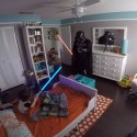 Dad Tries To Scare Toddler Son In Darth Vader Costume [VIDEO]