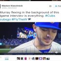 Bill Murray Steals The Show During Cubs Victory [Video]